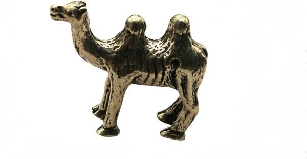 DMtse Chinese Brass Mini Camel Decor Statue Figurines for Animal Sculpture Ornaments Collectibles Gift