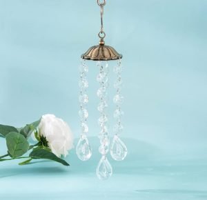DMtse Chandelier Wind Chimes Crystal Loquat Prisms Hanging Suncatcher Pendant Hanger for Window Curtains Home Garden Decoration DIY Ornament Gifts - Image 2