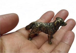 DMtse 中國黃銅迷你牧羊犬裝飾雕像動物雕塑收藏品禮物：圖片 6