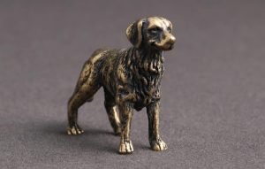DMtse 中國黃銅迷你牧羊犬裝飾雕像動物雕塑收藏品禮物：圖片 4