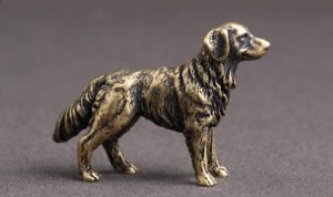 DMtse 中國黃銅迷你牧羊犬裝飾雕像動物雕塑收藏品禮物：圖片 7