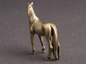 DMtse Chinese Feng Shui Brass Mini Horse Decoration Statue Figurines for Success Animal Sculpture Collectibles Gift - Image 4