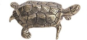 DMtse Chinese Feng Shui Brass Mini Mascot Turtle Statue Figurines Sculpture Collectibles of Good Health Good Lucky for Long Life Lucky Gift - Image 5