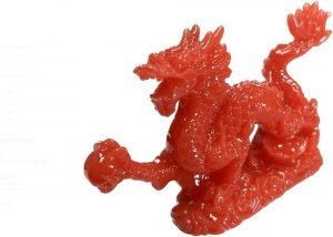 DMtse Chinese Feng Shui Dragon Lucky Red Color Figurine Statue for Luck & Success 4 inch Long - Image 2