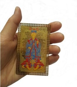 DMtse Chinese Feng Shui Tai Sui Amulet Card Golden for Good Luck Blessings - Image 2