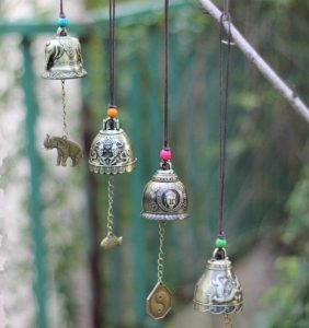 DMtse Chinese Lucky Feng Shui Buddha and Bagua Vintage Bell for Wealth and Safe, Success, Ward Off Evil, Protect Peace - Home Garden Car Interiors Hanging Charm Wind Chime Good Luck Blessing (Buddha) - Image 2