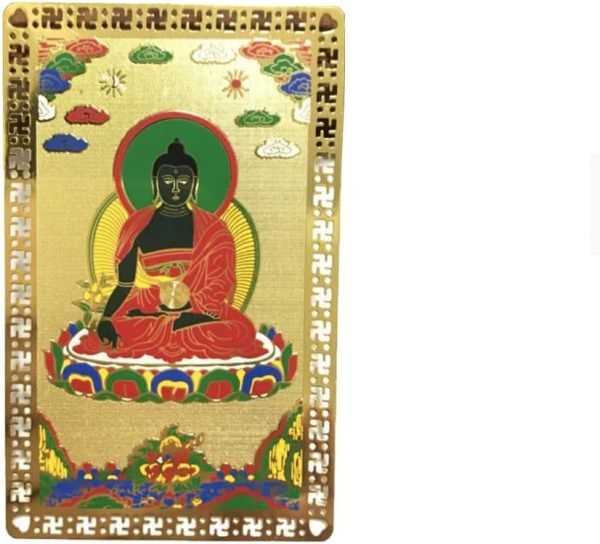 DMtse Feng Shui Medicine Buddha Health Talisman Card