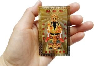 DMtse Chinese Feng Shui God of Wealth Amulet Card for Good Luck Symbolize Coming to Fortune Prosperity Success Arrive - Image 3