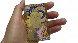 DMtse Chinese Feng Shui Buddha Amulet Card for Meditation Good Luck Wealth Success and Protection：圖片 3