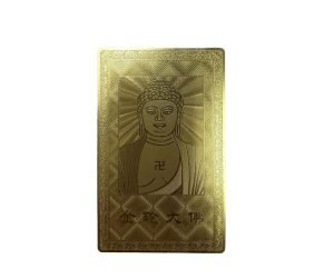 DMtse Chinese Feng Shui Amulet Card for Protection Tathagata Buddha for Good Luck Auspicious Peace Bless - Image 2