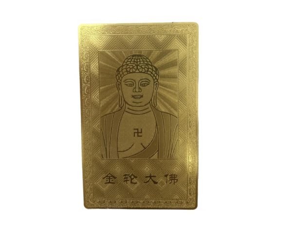 DMtse Chinese Feng Shui Amulet Card for Protection Tathagata Buddha for Good Luck Auspicious Peace Bless