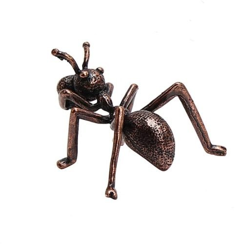 DMtse Copper Handmade Ant Statue Incense Holder Burner Ornaments Meditation Serene