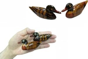 DMtse Feng Shui Pair Mandarin Ducks for Love & Fidelity Resin 3.15 inch / 8 CM Size Free Red String - Image 2