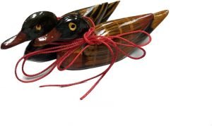 DMtse Feng Shui Pair Mandarin Ducks for Love & Fidelity Resin 3.15 inch / 8 CM Size Free Red String - Image 7