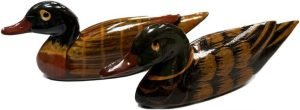 DMtse Feng Shui Pair Mandarin Ducks for Love & Fidelity Resin 3.15 inch / 8 CM Size Free Red String - Image 3