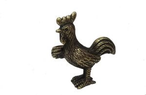 DMtse Brass Mini Antique Chicken Incense Holder Burner Statue Ornaments Meditation Seated Pose Attractive & Serene Small Figurine Collectible - Image 6
