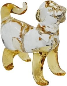 DMtse Glass Crystal Dog Decor Statue Ornament Figurine Collectibles Ornament Statue Animal Decoration Gift with Box - Image 3