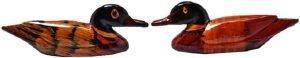 DMtse Feng Shui Pair Mandarin Ducks for Love & Fidelity Resin (2 1/2 inch Small Size) - Image 3