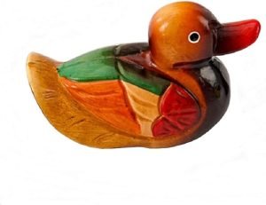 DMtse Feng Shui Wooden One Pair Mandarin Ducks for Love & Fidelity 2 Pcs Duck Figurine Home Ornament - Image 4