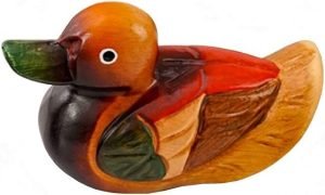 DMtse Feng Shui Wooden One Pair Mandarin Ducks for Love & Fidelity 2 Pcs Duck Figurine Home Ornament - Image 6