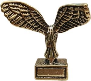 DMtse Brass Powerful Eagle Decor Statue Ornament for Animal Sculpture Lucky Grand Exhibition Prosperity for Collectibles Gift：圖片 6