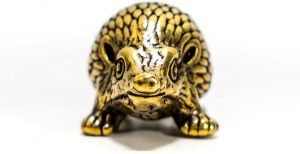 DMtse Brass Mini Adorable Animal Hedgehog Decor Statue Figurines for Animal Sculpture Collectibles Gift：圖片 4