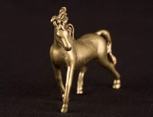 DMtse Chinese Feng Shui Brass Mini Horse Decor Statue Figurines for Animal Sculpture Collectibles Gift ( Horse Male ) - Image 6