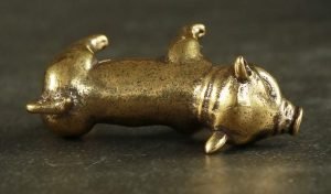 DMtse Chinese Feng Shui Brass Mini Pig Decor Statue Figurines for Animal Sculpture Collectibles Gift - Image 4