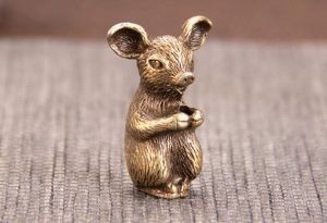 DMtse Brass Mini Antique Piggy Statue Incense Holder Burner Ornaments Meditation Serene Statue Figurine Collectible - Image 3