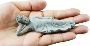 DMtse Buddha Reclining Meditating Carving Statue Figurines Sculpture Collectibles for Home Buddha Attractive & Serene Ornament - Image 3
