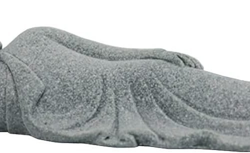 DMtse Buddha Reclining Meditating Carving Statue Figurines Sculpture Collectibles for Home Buddha Attractive & Serene Ornament