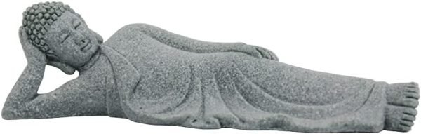DMtse Buddha Reclining Meditating Carving Statue Figurines Sculpture Collectibles for Home Buddha Attractive & Serene Ornament