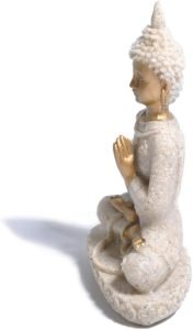 DMtse Buddha Statue Beautiful Ornaments Meditation Seated Pose Worship Attractive and Serene Buddha Statue Figurine - Image 5