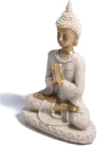 DMtse Buddha Statue Beautiful Ornaments Meditation Seated Pose Worship Attractive and Serene Buddha Statue Figurine - Image 4