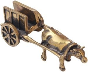 DMtse Chinese Brass Mini Ox Pull Cart Decor Statue Figurines for Animal Sculpture Collectibles Gift - Image 4