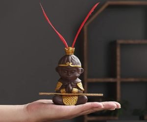 DMtse Chinese Ceramics Monkey King Statue Sun Wukong Kung Fu Figurine Accessories Ornaments for Home Decoration - Image 3