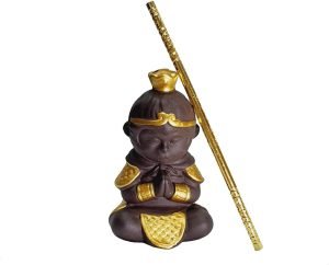 DMtse Chinese Ceramics Monkey King Statue Sun Wukong Kung Fu Figurine Accessories Ornaments for Home Decoration - Image 5