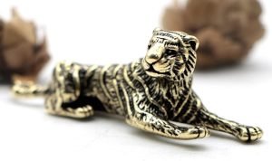 DMtse Chinese Feng Shui Brass Mini Tiger Decor Statue Figurines for Animal Good Lucky Sculpture Collectibles Gift - Image 8