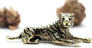 DMtse Chinese Feng Shui Brass Mini Tiger Decor Statue Figurines for Animal Good Lucky Sculpture Collectibles Gift - Image 4
