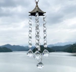 DMtse Feng Shui Chandelier Wind Chimes Crystal Ball Hanging Suncatcher Pendant Hanger for Window Curtains Home Garden Decoration DIY Ornament Gifts - Image 5