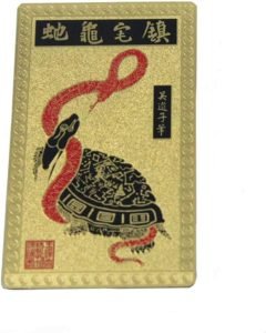 DMtse Feng Shui Turtles and Snakes Protection Home Energy Talisman Card Avoid Evil - Image 2
