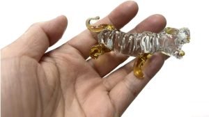 DMtse Glass Crystal Mini Tiger Statue Ornament Figurine Collectible Auspicious Ornament Statue for Avoid Evil - Image 3
