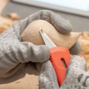 DMtse Hand Carved Natural Wood Rabbit Statue Ornaments Animal Themed Wood Sculpture Figurine Crafts Home Decoration - Image 2