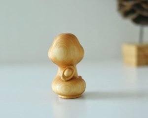 DMtse Hand Carved Natural Wood Snake Statue Sculpture Animal Figurine Brings Good Lucky for Mascot Gift Ornaments Meditation - Image 3