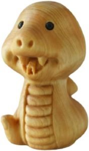 DMtse Hand Carved Natural Wood Snake Statue Sculpture Animal Figurine Brings Good Lucky for Mascot Gift Ornaments Meditation - Image 6